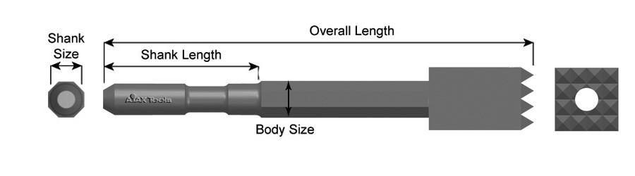 Bush Tool Assembly; Includes 4023 and 5101; Roto Hammer Chisel 4045