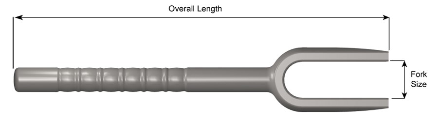 Hand Fork Tool, 3/4" Width, 12" Long 528