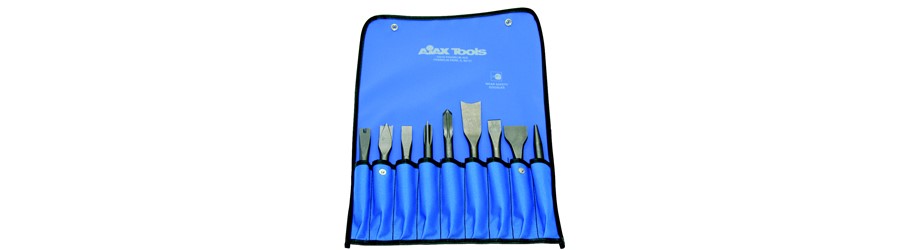 Chisel Pouch Set, .401 Shank Master Chisels, 9 Piece Set 9029