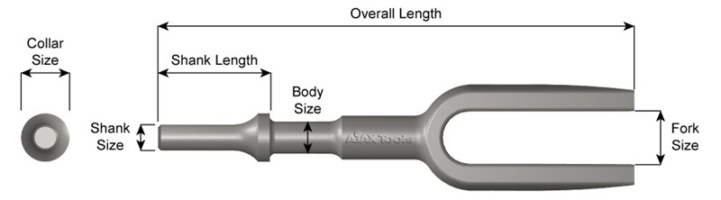 .401 Shank, Ball Joint & Tie Rod Separator Fork Tool, 3/4" Size, 7-1/4" Long 903-3/4