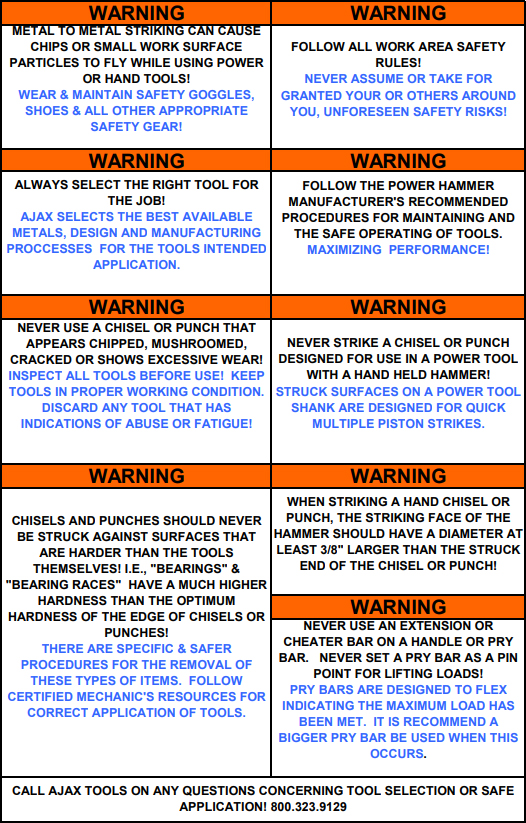 Safety Sheet